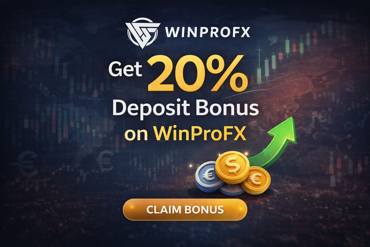Get 20% Deposit Bonus on WinProFX